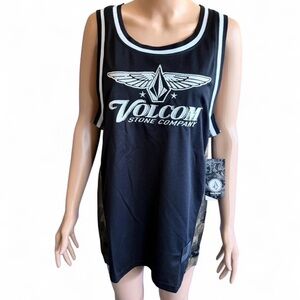 NWT VOLCOM Men’s Black Tank Top Sz M NWT